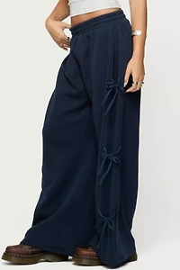 Edikted Claudette Baggy Ribbon Sweatpants