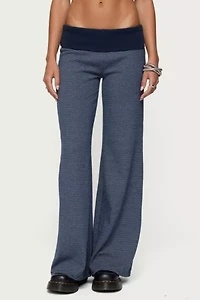 Edikted Amarna Striped Fold Over Pants