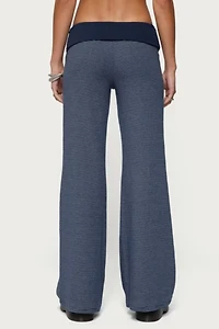 Edikted Amarna Striped Fold Over Pants