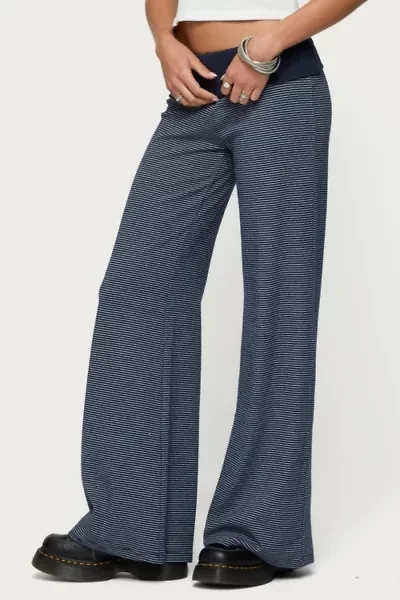 Edikted Amarna Striped Fold Over Pants