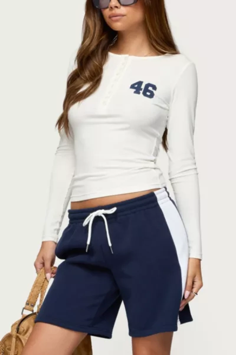 Edikted Contrast Bermuda Shorts
