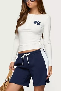 Edikted Contrast Bermuda Shorts