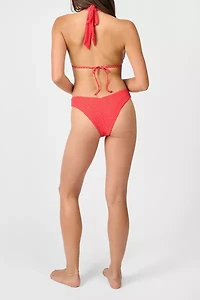 WeWoreWhat Polka Dot Halter Bikini Top