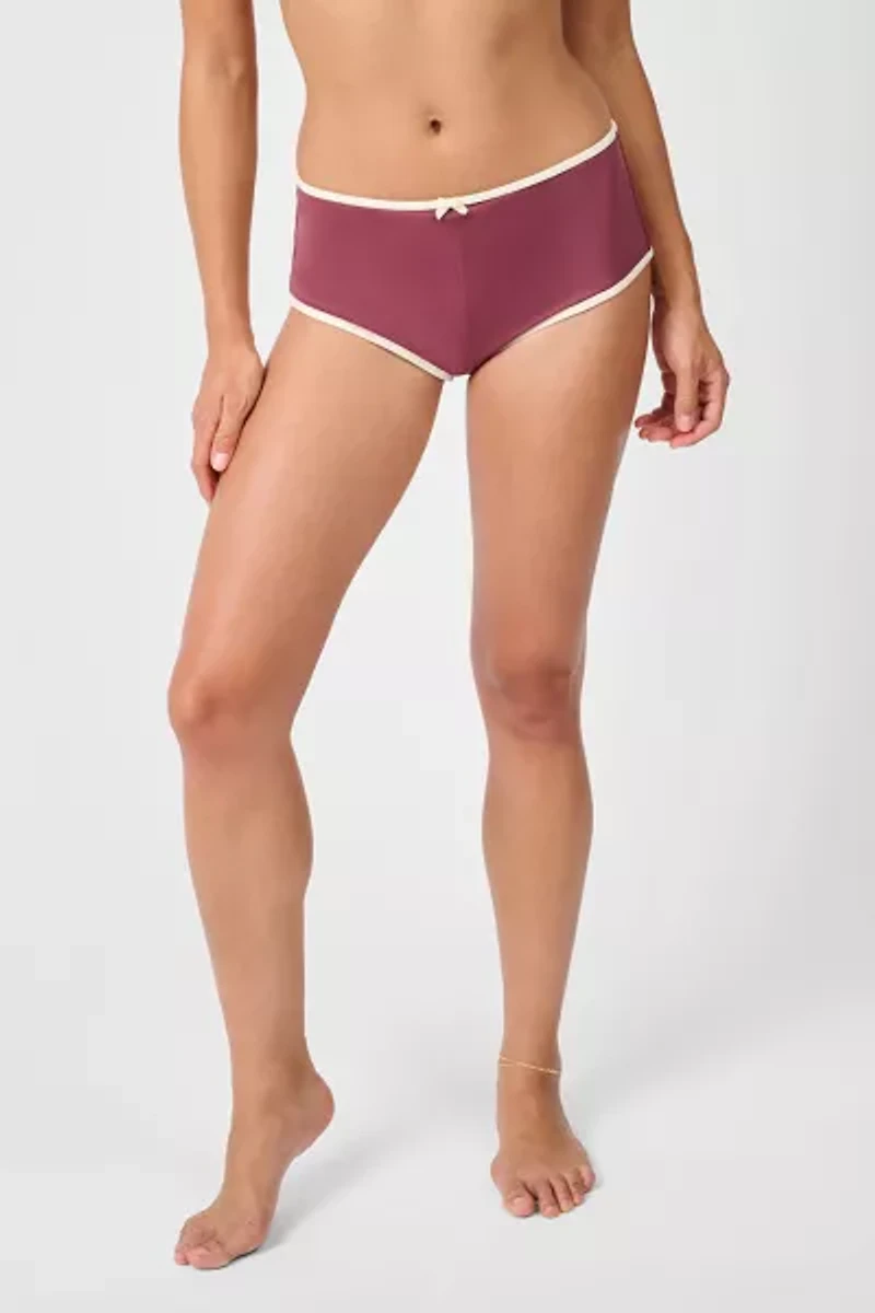 WeWoreWhat Boy Short Bikini Bottom