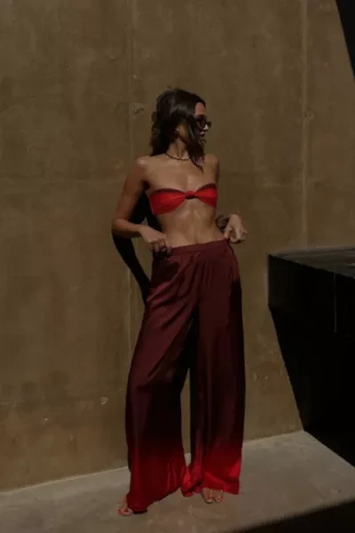 WeWoreWhat Satin Beach Pant