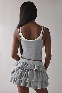 Out From Under Love Is Bliss Ruffle Mini Skort