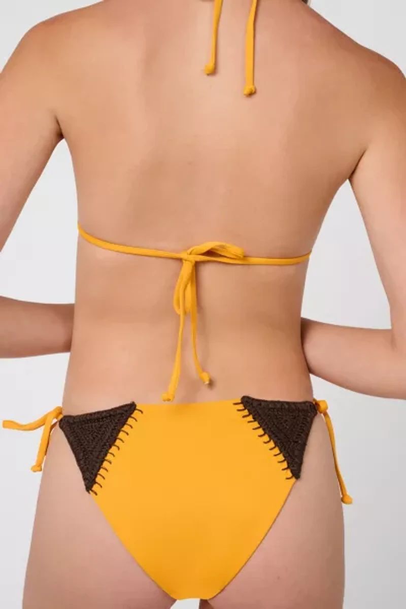 WeWoreWhat Crochet Combo Tie Bikini Bottom