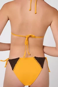 WeWoreWhat Crochet Combo Tie Bikini Bottom