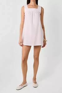 WeWoreWhat Square Neck Babydoll Mini Dress