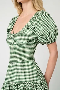 WeWoreWhat Smocked Drop Waist Maxi Dress