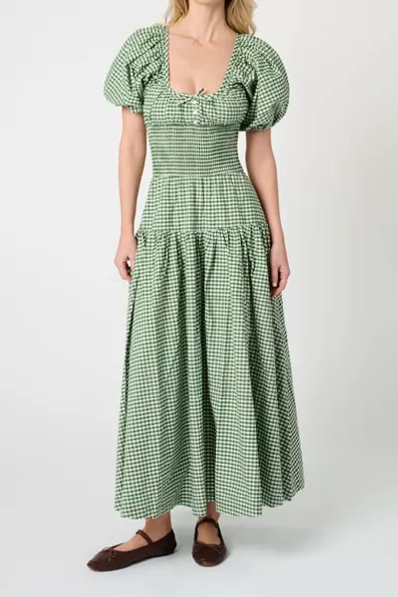 WeWoreWhat Smocked Drop Waist Maxi Dress