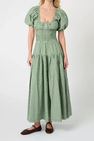 WeWoreWhat Smocked Drop Waist Maxi Dress