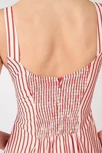 WeWoreWhat Striped Poplin Midi Dress