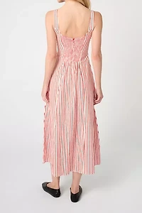 WeWoreWhat Striped Poplin Midi Dress