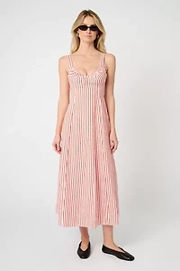 WeWoreWhat Striped Poplin Midi Dress