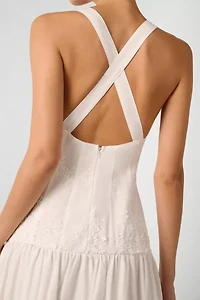 WeWoreWhat Eyelet Midi Dress