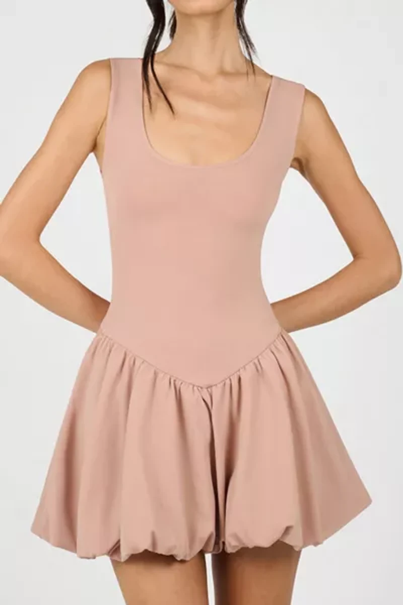 WeWoreWhat Drop Waist Bubble Mini Dress