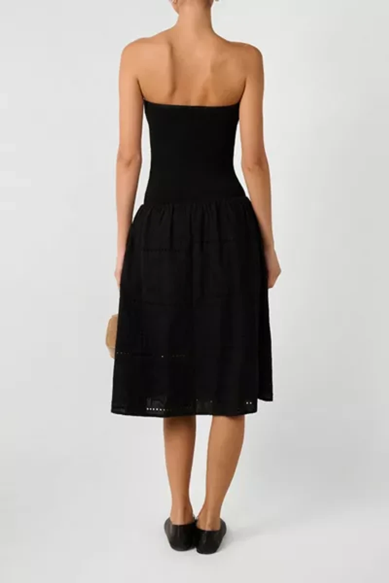 WeWoreWhat Drop Waist Cotton Midi Dress