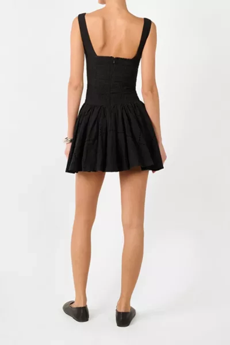 WeWoreWhat Corset Drop Waist Mini Dress