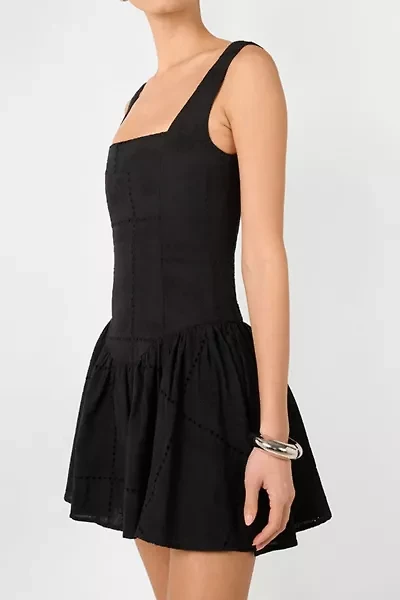 WeWoreWhat Corset Drop Waist Mini Dress