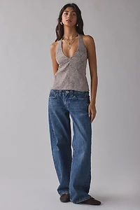 Kimchi Blue Miss Girl Satin Backless Halter Top