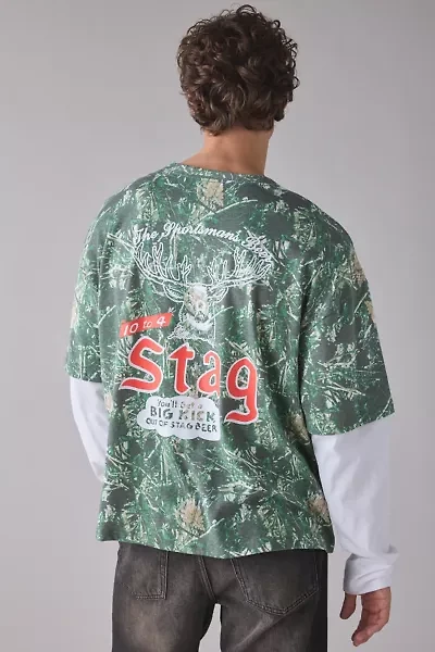 Stag Beer Camo Double Layer Tee