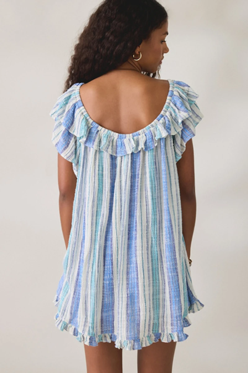 Out From Under Golden Hour Ruffle Swing Romper