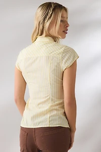 BDG Vero Tailored Short Sleeve Button-Down Shirt