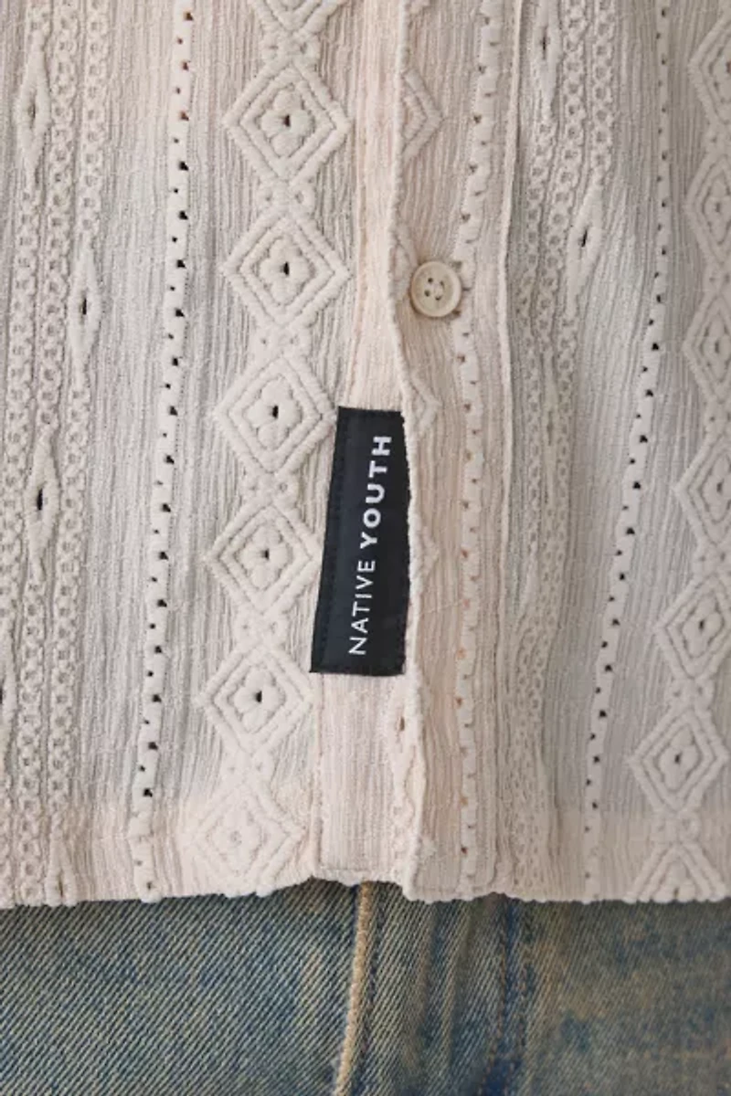 Native Youth Morales Jacquard Long Sleeve Shirt