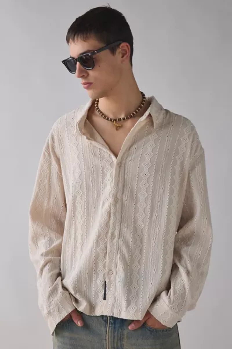 Native Youth Morales Jacquard Long Sleeve Shirt