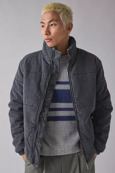 Native Youth Washed Cotton Quilted Puffer Jacket