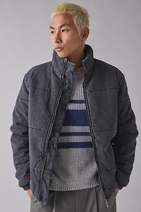 Native Youth Washed Cotton Quilted Puffer Jacket