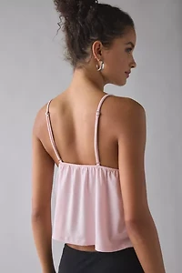 Kimchi Blue Jaelyn Jersey Knit Plunging Babydoll Cami