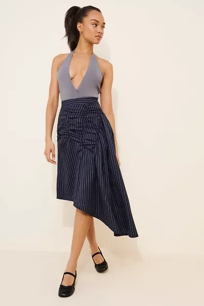 4SI3NNA Menswear High-Low Skirt