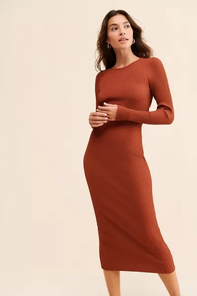 MinkPink Alba Knit Midi Dress