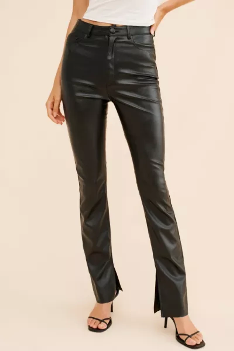 4SI3NNA Zeida Vegan Leather Pants