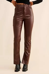 4SI3NNA Zeida Vegan Leather Pants