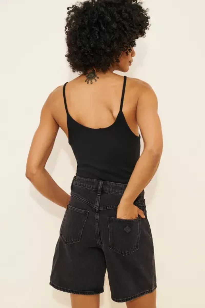 Abrand Jeans Carrie Mid-Rise Denim Shorts