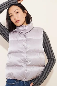 English Factory Puffer Cropped Vest