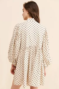 Sister Jane Barn Heart Jacquard Mini Dress