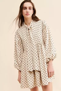 Sister Jane Barn Heart Jacquard Mini Dress