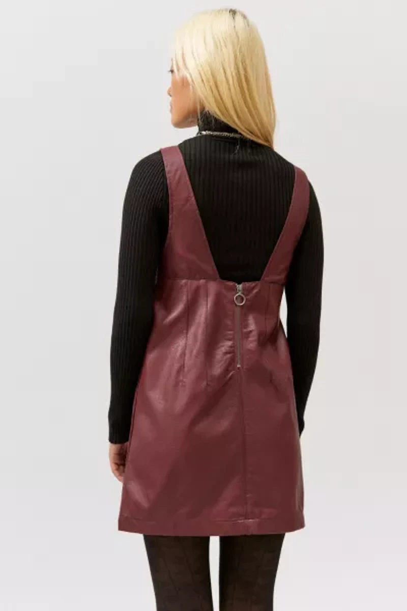 Limelight Faux Leather Mini Dress