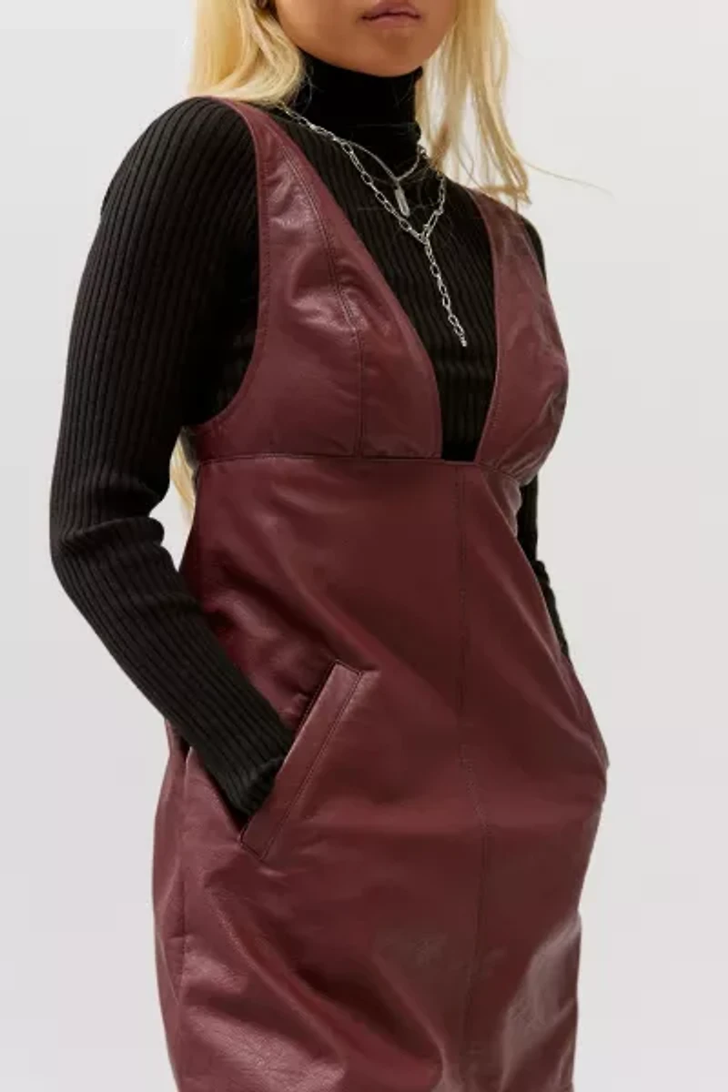 Limelight Faux Leather Mini Dress