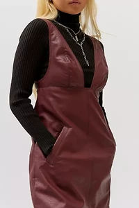 Limelight Faux Leather Mini Dress