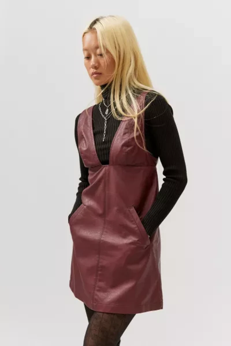Limelight Faux Leather Mini Dress