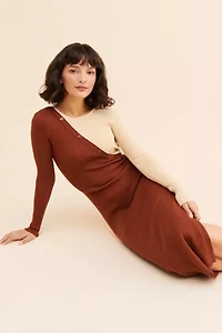 4SI3NNA Colorblock Button Front Dress