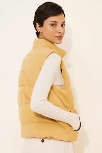 4SI3NNA Corduroy Relaxed Puffer Vest