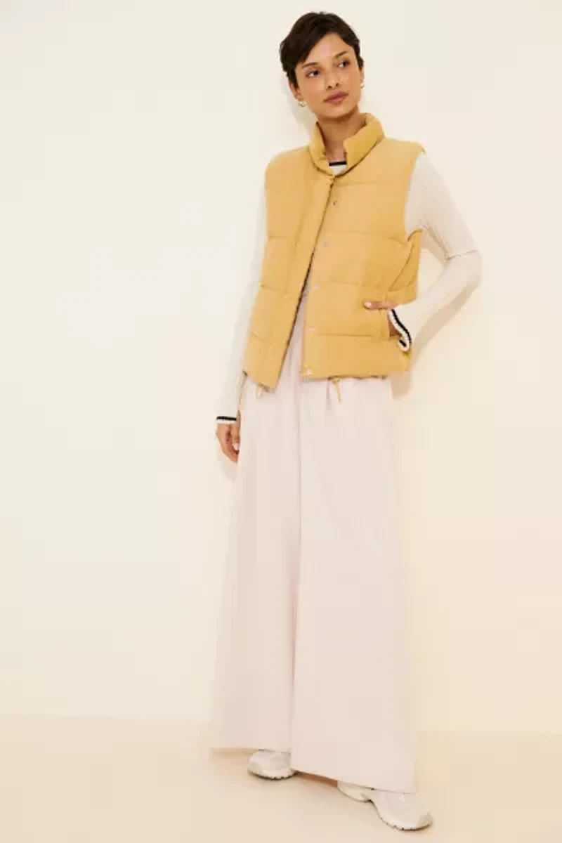4SI3NNA Corduroy Relaxed Puffer Vest