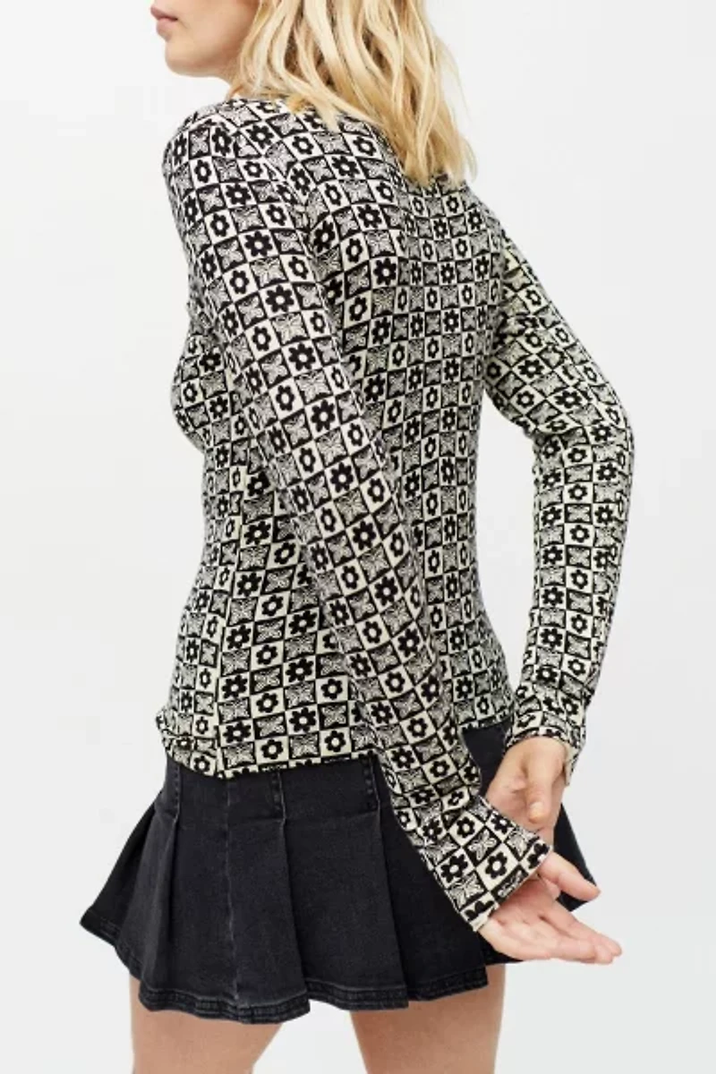 Ellie Printed Sweater