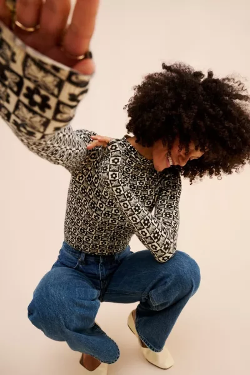 Ellie Printed Sweater